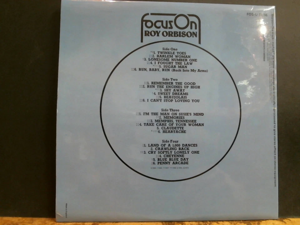 ROY ORBISON Focus On DBL LP UK 1972 Compilation NEAR-MINT! - Image 2 of 4