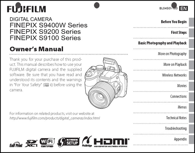 Fuji FujiFilm FinePix User Operator Manual Guide (S HS) | eBay