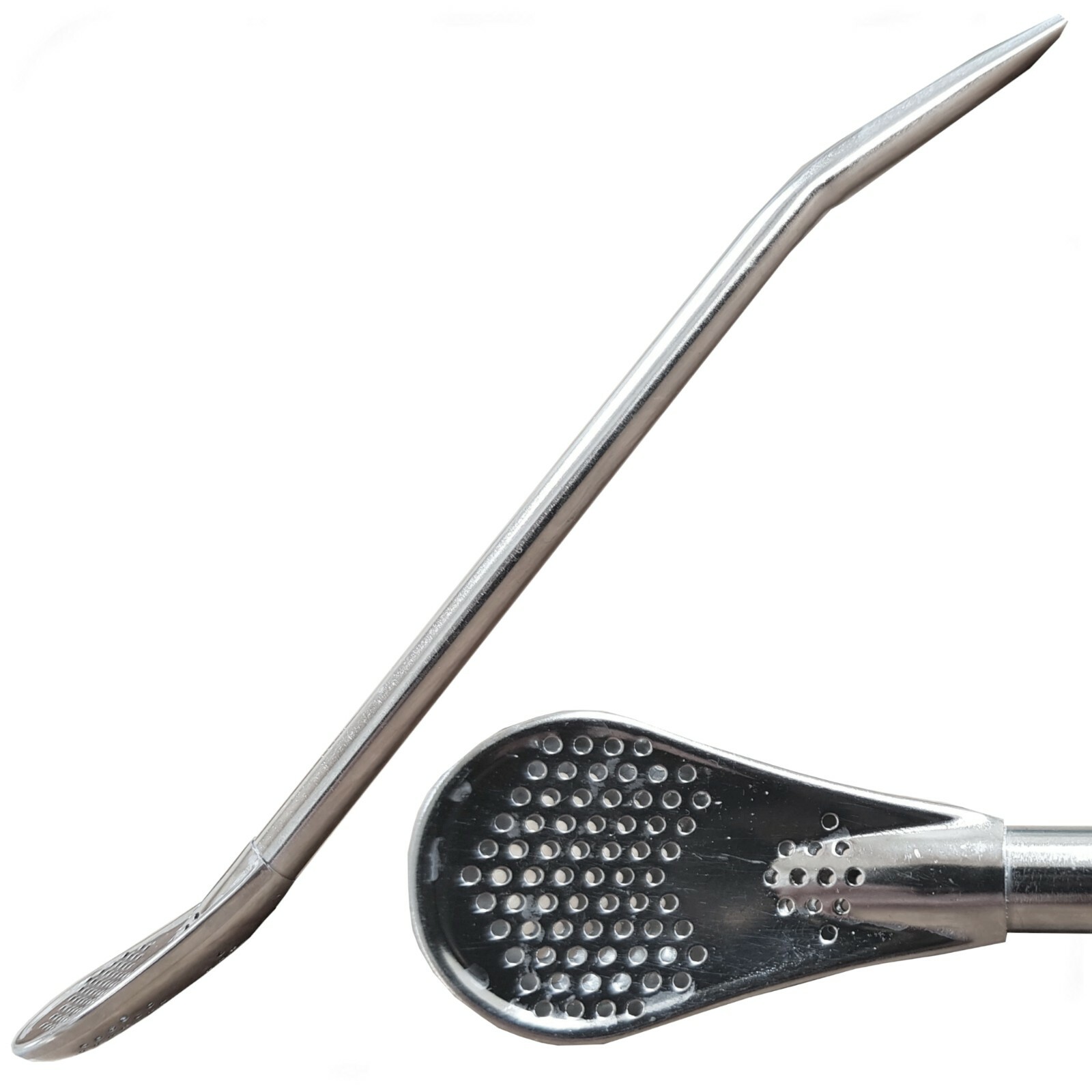 Economy Stainless Steel Bombilla for Yerba Mate with Slim Spoon Filter