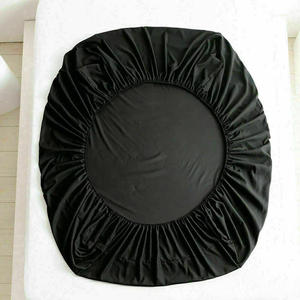 Luxury Bed 800TC Duvet/Sheet Set/Fitted 100%Egyptian Cotton Black Solid US Queen - Image 2 of 4