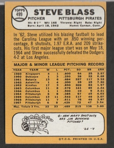 1968 Topps Baseball Cards Scegli una carta a scelta 295-660 EX X-MT 1/25 Set Break - Foto 344 di 490