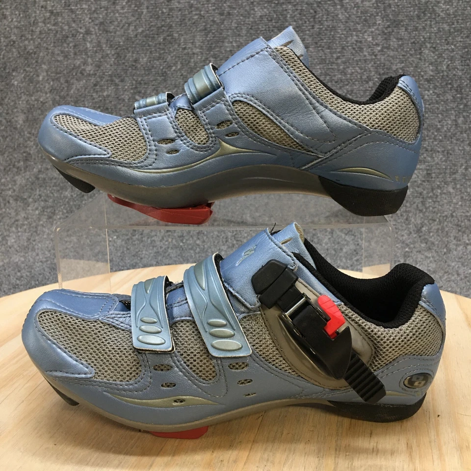 Zapatos Especializados Juveniles 7.5 Antorcha Carretera Azul Imitación Cuero Punta Redonda Taco Suela Foto 2 de 4