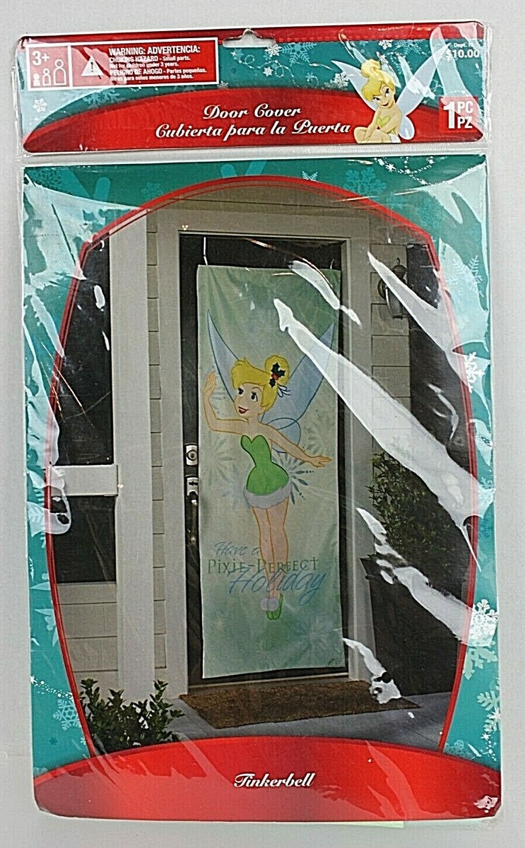 Disney Tinkerbell Pixie Perfect Holiday Christmas Nylon Door Cover