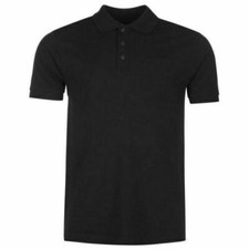 Mens New Plain Pique Polo Collar Shirt Cotton Blend Tee Golf Work Casual S-2XL 