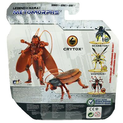 虫 RARE NOS Legend of NARA Metomorphs Crytox Cockroach Series 1 Bug