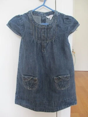 ROBE FILLE 4 ANS KIDKANAI EN JEAN MANCHES COURTES EXCELLENT ETAT - Photo 1/4