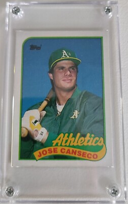 1989 Topps Jose Canseco #500 *ERROR CARD* *STATS CUTOFF and INK