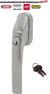 ABUS FG300 in Edelstahl-Optik abschließbarer Fenstergriff gleichschließend RC2
