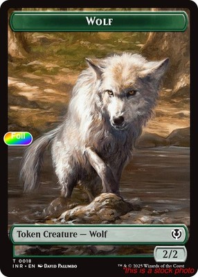 Wolf (0018) // Emblem - Arlinn, Embraced by the Moon Double-Sided Token [Magi...