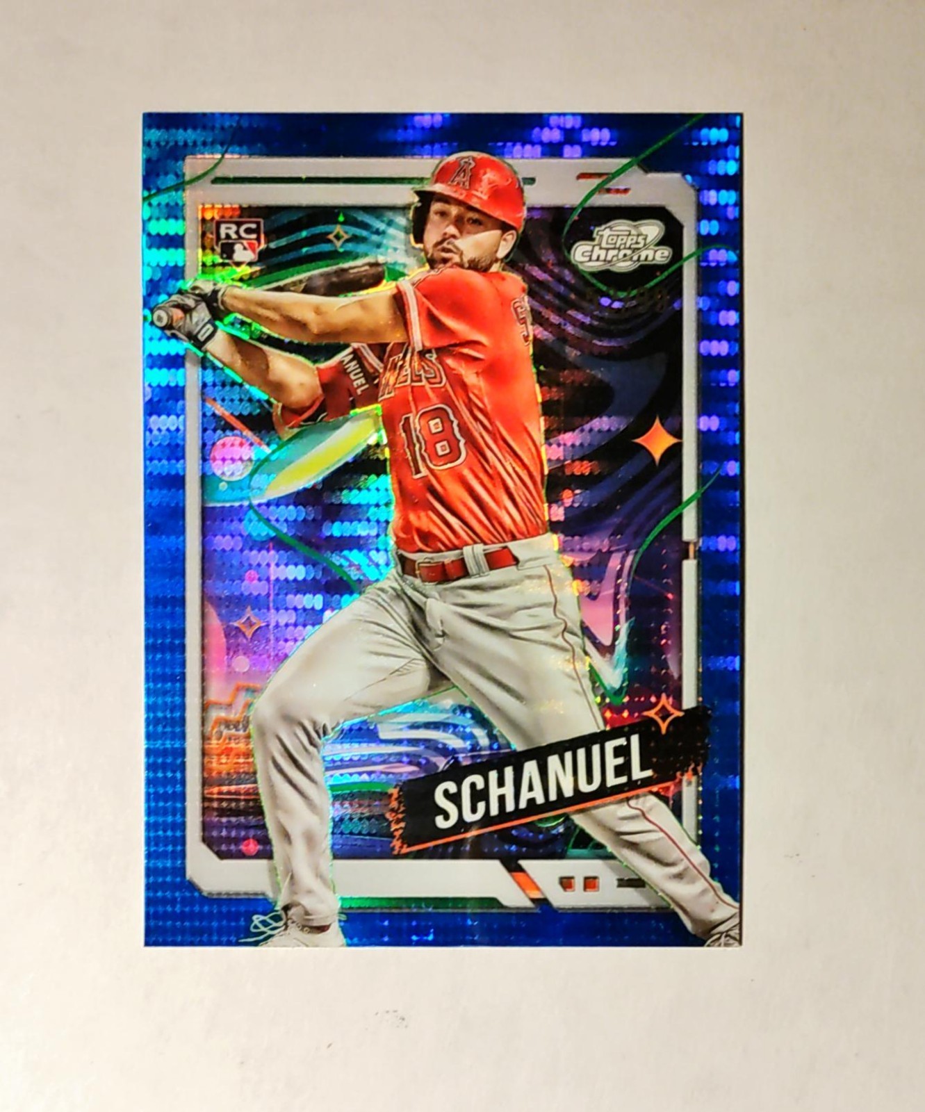 Nolan Schanuel 2024 Topps Chrome Cosmic #93 Rookie BLUE MOON REFRACTOR 52/99 i6