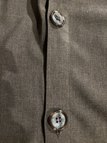 CP SHADES Women’s Medium Button Up Brown Linen Blend Shirt - Picture 5 of 8