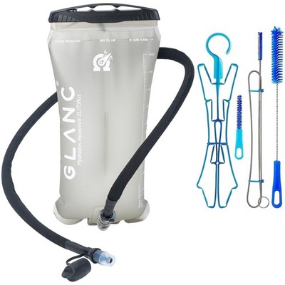 GLANC Hydration Bladder - 2L Water Bladder with Cleaning Kit for Outdoor Hiki...