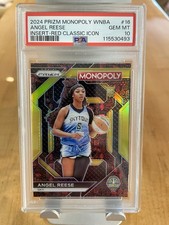 2024 Panini Prizm Monopoly WNBA #16 Angel Reese  Classic Icons Red Prizm PSA10