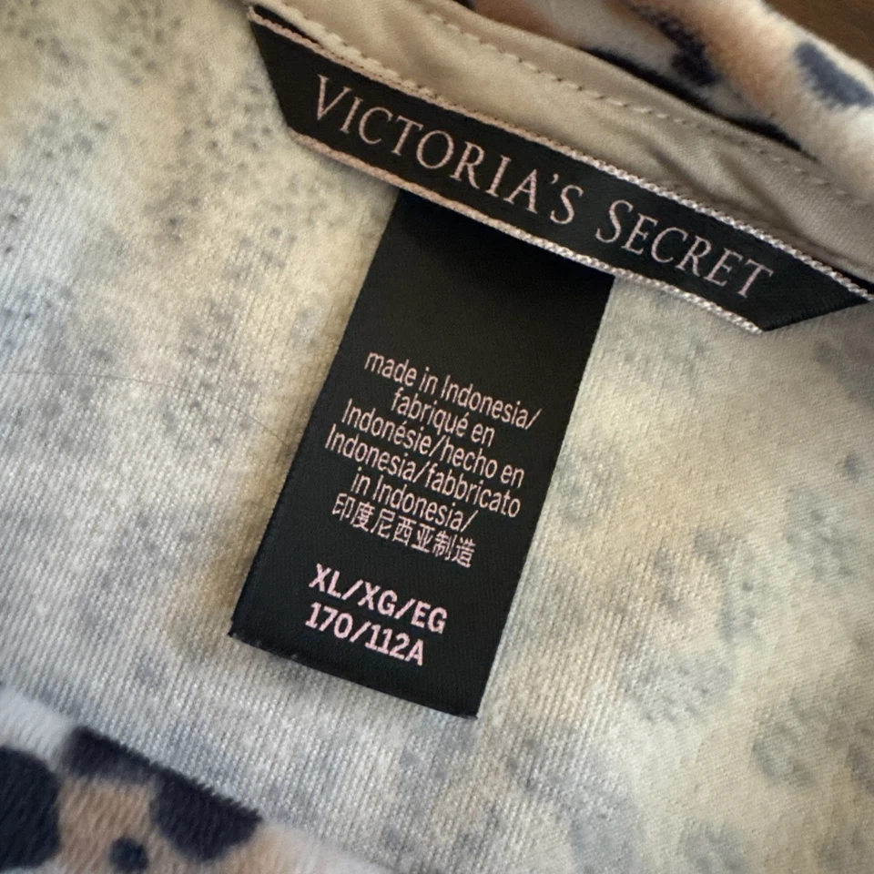 VICTORIA'S SECRET женщин бархата толстовка животных печать пуловер Топ XL - Изображение 4 из 4