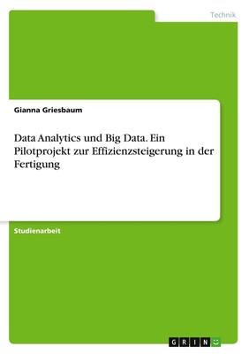 Data Analytics und Big Data. Ein Pilotprojekt zur Effizienzsteigerung in der...