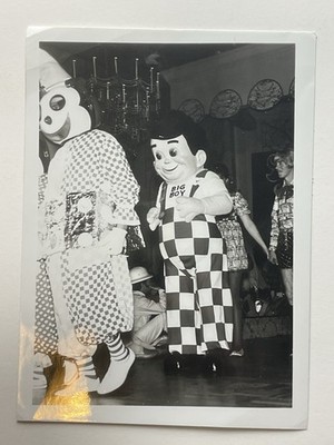1970 s Bob s Big Boy Jack In The Box Mascot Costume Parade Photo 5x7  Fast Food