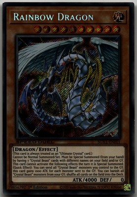 Rainbow Dragon (Secret Rare) Secret Rare Speed Duel GX: Duel Academy Box SGX1-EN