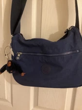 NWT Kipling HB6492 Callie Crossbody Shoulder Bag Purse Nylon Ink Blue Tonal NEW