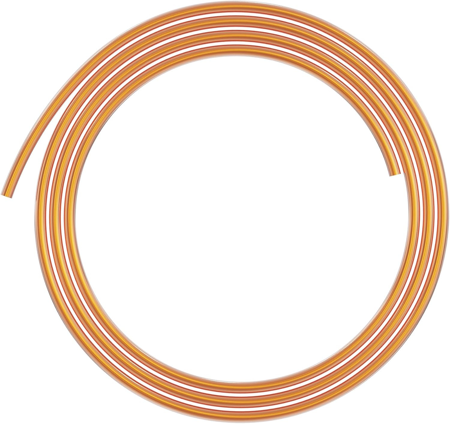 Pure Copper Tubing, 2.2mm OD x 1.2mm ID, 6.5 Ft, 99.9% Copper