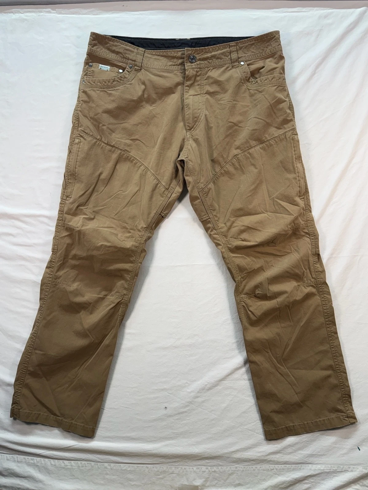 KUHL Radikl Pants Mens 38x30 Khaki Tan Enduro Fabric Stretch Hiking Workwear