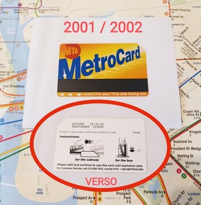 Metrocard MTA New York 2002 Metro Card Karte Sammlung Original Sammler...