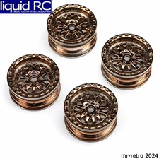 Axial Racing -1796 Black right-handino Wheel 1.0 7mm Hex 4 : SCX24