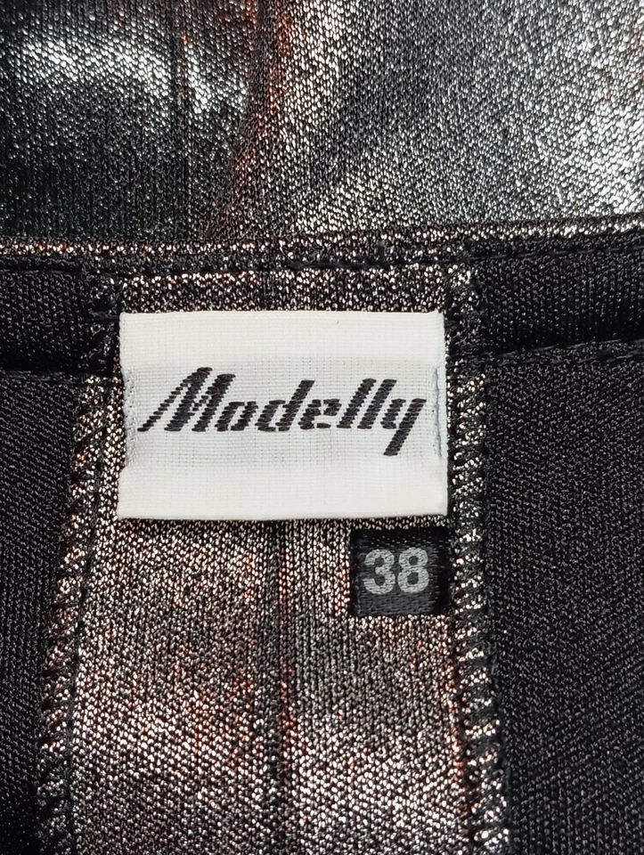 MODELLY Blusa brillante Mujeres Blusa Talla EU 38 color plata brillante - Imagen 4 de 4