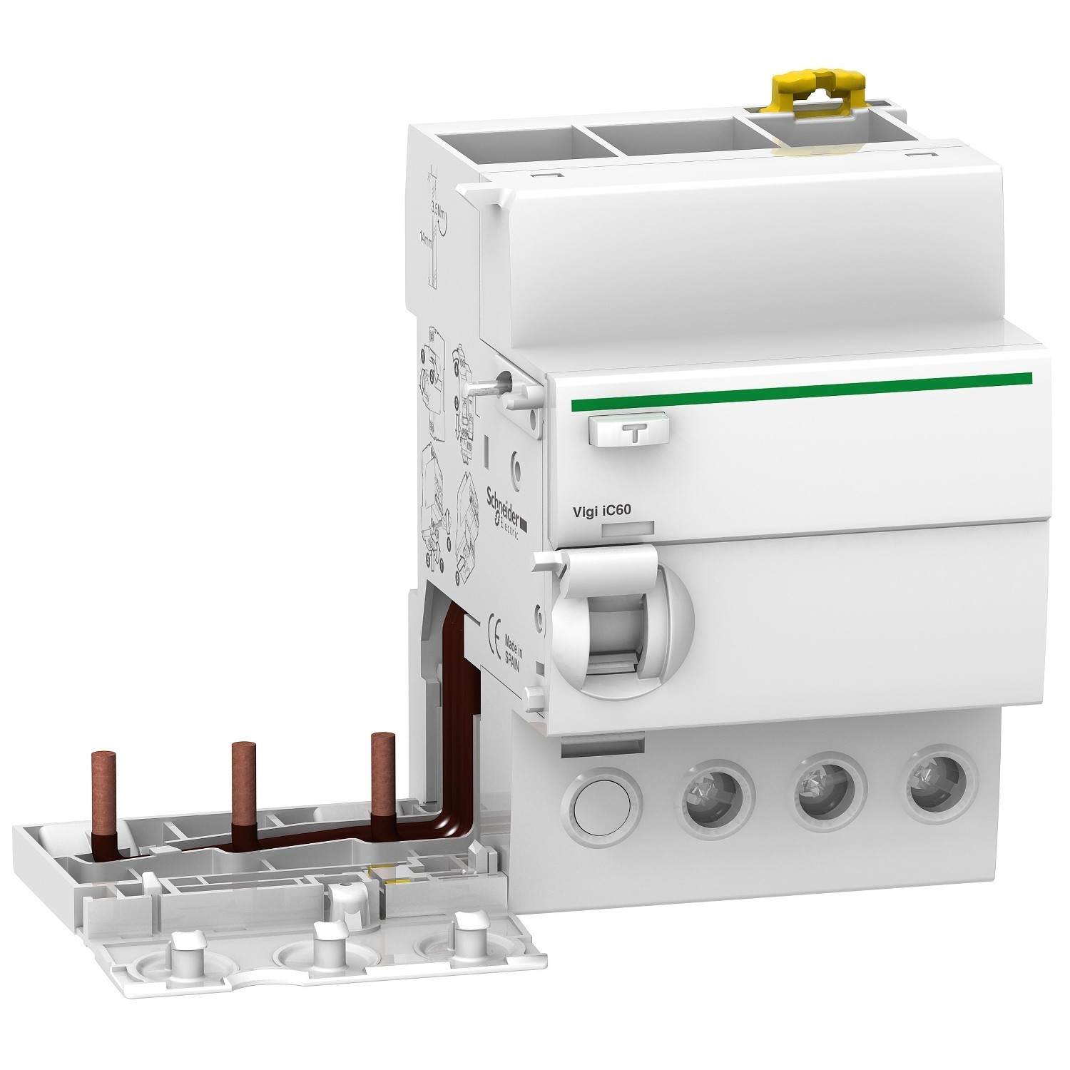 Bloc Différentiel A9v44363 Schneider pour Stopper les Pertes de Courant sur Ligne Triphasée