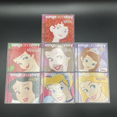 Disney Songs And Story Lot Of 7 CDs Cinderella Little Mermaid, Snow White & More