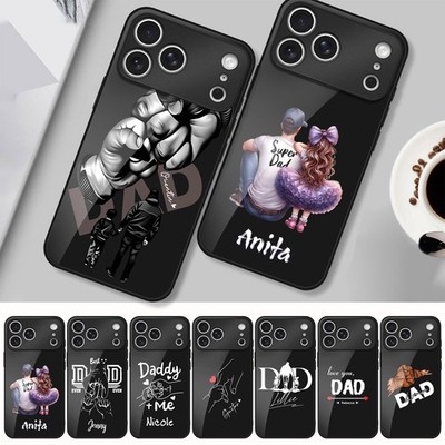Tempered Glass Cover For iPhone Air 17 15 16 Plus Custom Gift For Dad Phone Case