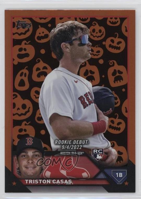 2023 Topps Update Debut Jack-O'-Lantern Foil Triston Casas #US221 Rookie RC 0r4