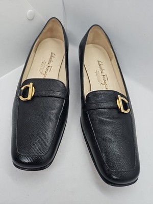 Halbschuhe SALVATORE FERRAGAMO Leder schwarz Gr. 5 1/2 entweder 36