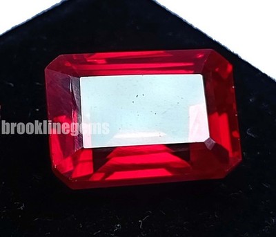Expensive Natural Ruby 22.90 Ct Emerald Cut Loose Stone EGL Certified 5AOC