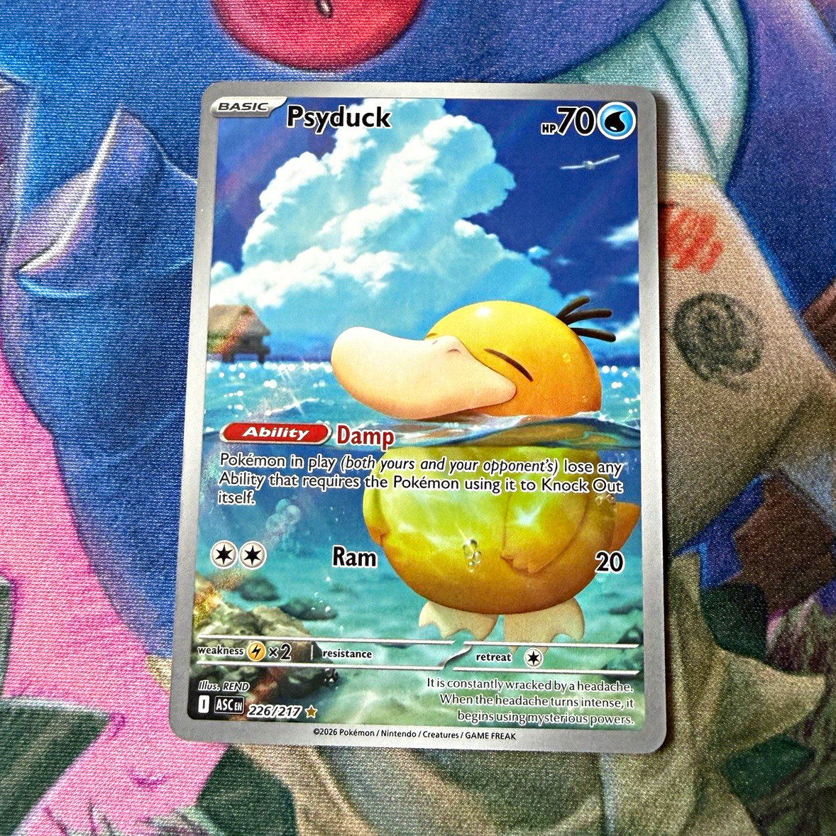 Psyduck 226/217 ASCEND Full Art Holo Rare Pokemon TCG Card English