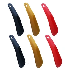 6 Pack Plastic 6.3" Shoe Horn Travel Shoehorns, Plastic Shoehorn