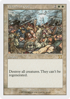 Wrath of God #54 (MP) Classic Sixth Edition 6ED Magic MTG