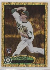 2012 Topps Gold Sparkle Jarrod Parker #418 9aj