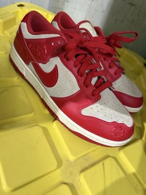Nike Dunk Low Red Roses Women's Shoes Size 9