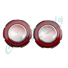 1961 Cadillac See Details Round Back Up Lenses In Bumper 1 Pair