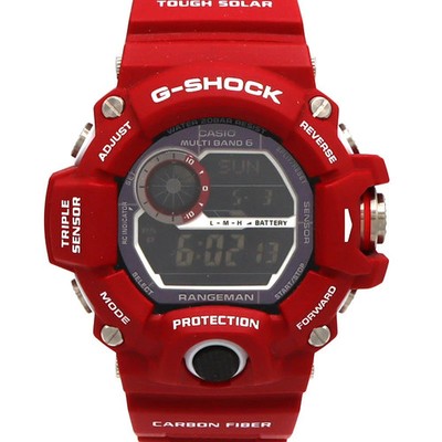 CASIO GW 9400RDJ 4JR G SHOCK Rangeman Men in Rescue Red Men's Tough Solar Watch