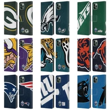 OFFICIAL NFL 2024 INTERNATIONAL GAMES LEATHER BOOK CASE FOR APPLE iPHONE PHONES