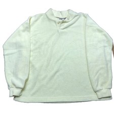 Coldwater Creek Womens Sweater Yellow Size M Pullover Cotton Poly Made In USA