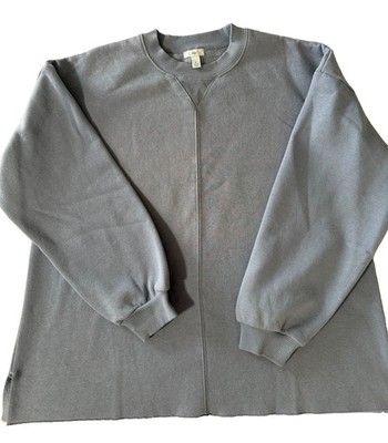 Dip Love More Women's Gray Fleece Crewneck Pullover Sweatshirt Size S
