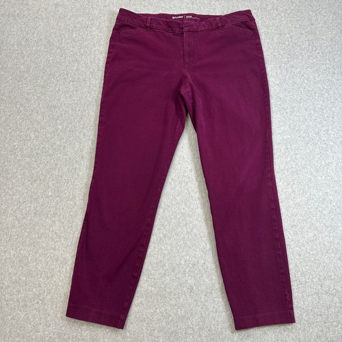 Old Navy Pants Bundle WMNS 16 Plus Purple Black Green Pixie Ankle Skinny Stretch - Picture 11 of 23