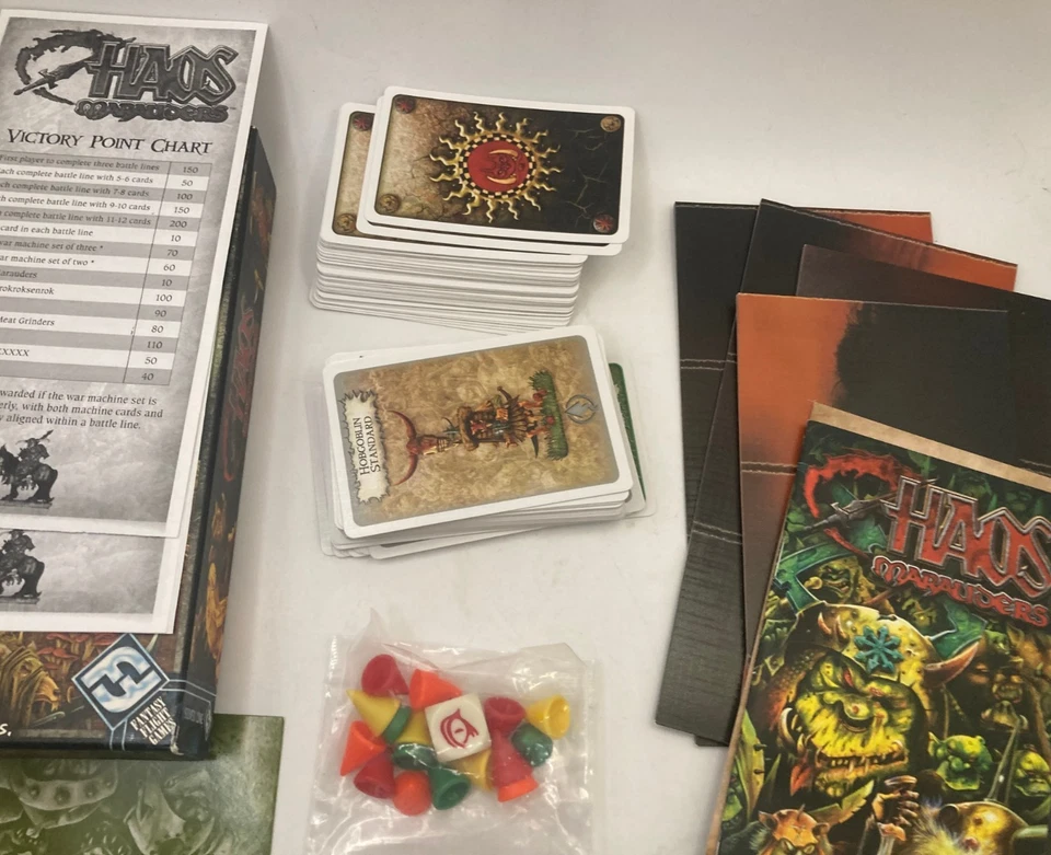Chaos Marauders El Juego de Cartas Warhammer Fantasy, Fantasy Flight Games Completo Foto 2 de 4