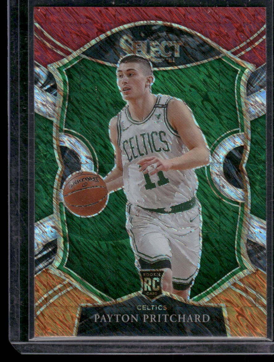 2020-21 Panini Select #86 Payton Pritchard Tri-Color Prizms RC Boston Celtics