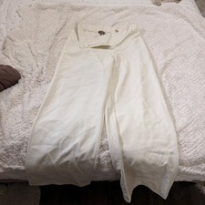 Women's White and Cream Trousers