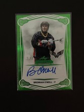 Brennan O’Neill 2025 Leaf NLL Inaug Autograph Green Pillar Holo Rookie BABON /12