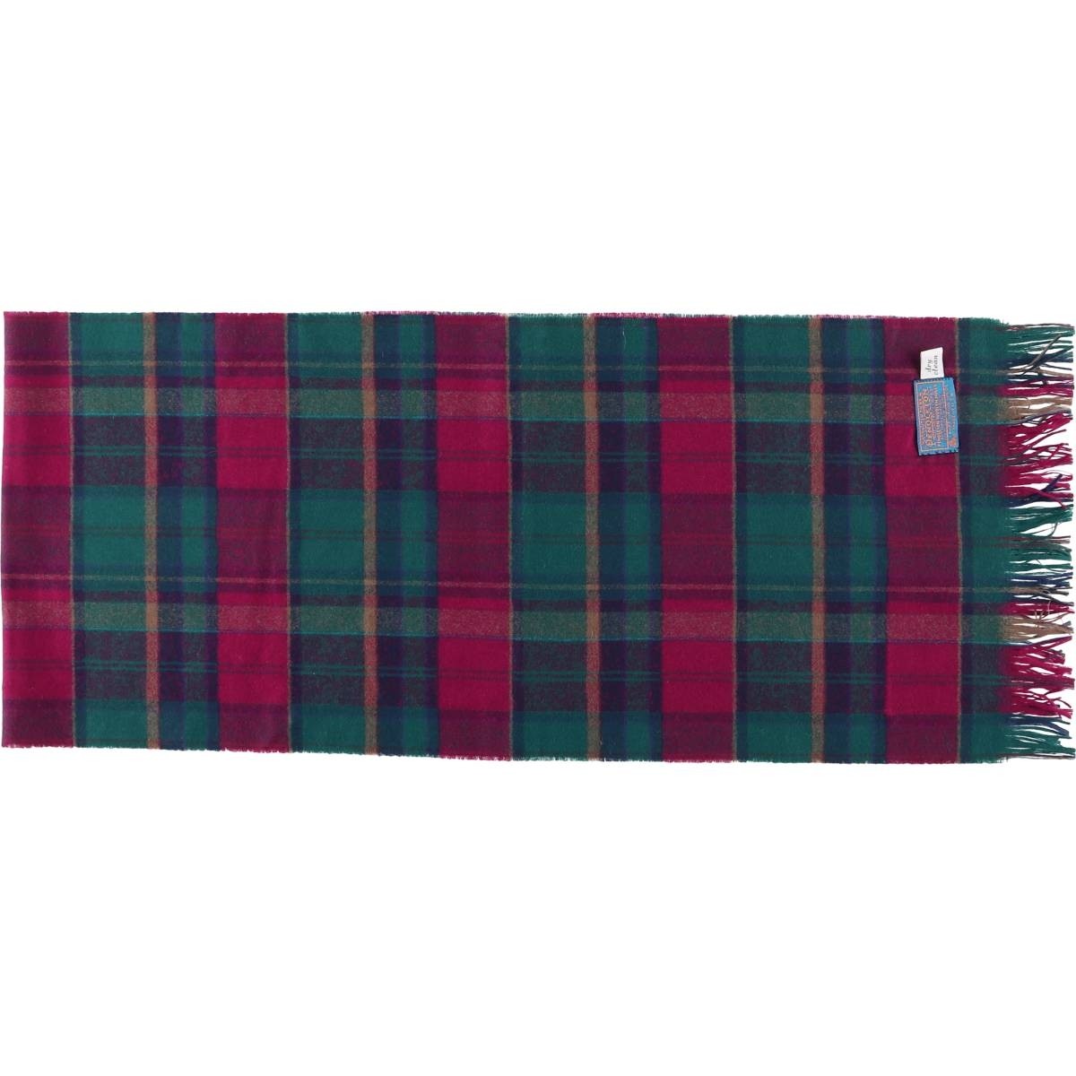 Vintage 1980'S Pendleton Check Pattern Wool Scarf… - image 5