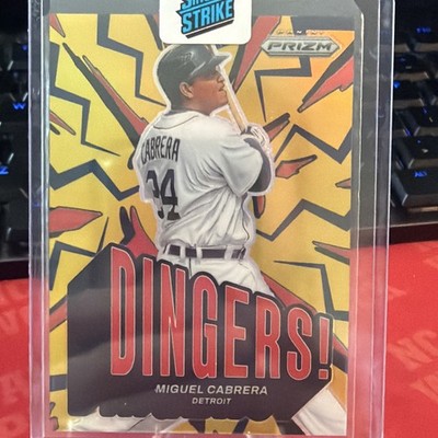 Miguel Cabrera 2025 Prizm Dingers Red Prizm #94/199 - #17 Tigers